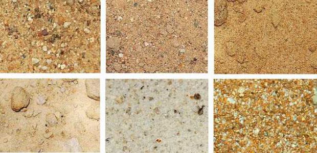 Разновидности песка